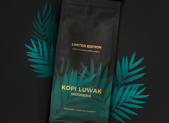 Specialty kohvioad "Indonesia Kopi Luwak", 250 g