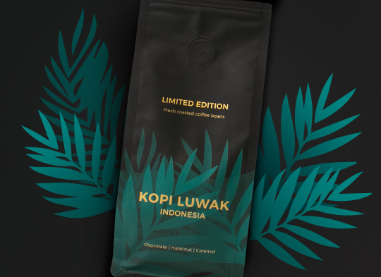 Specialty kohvioad "Indonesia Kopi Luwak", 250 g