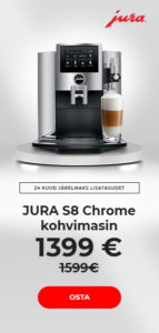 JURA S8 Chrome kohvimasin ainult 1399 €