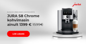 JURA S8 Chrome kohvimasin ainult 1399 €