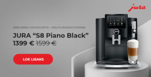 Kohvimasin JURA „S8 Piano Black“ ainult 1399€
