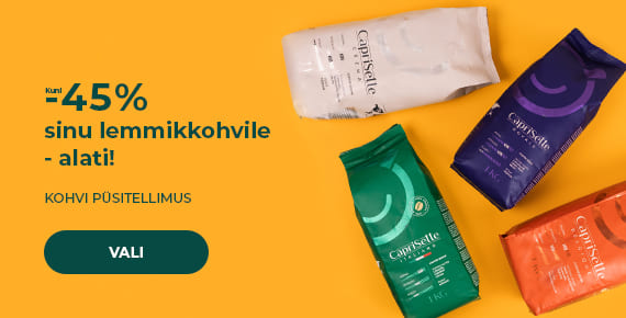 Kuni -45% sinu lemmikkohvile - alati! KOHVI PÜSITELLIMUS