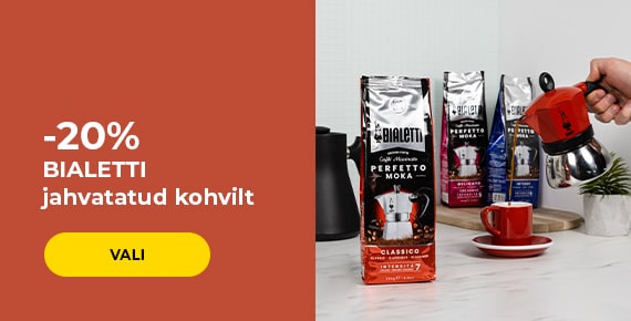 -20% BIALETTI jahvatatud kohvilt