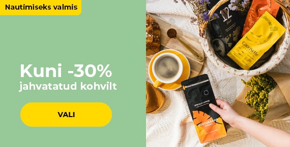 Kuni -30% jahvatatud kohvile