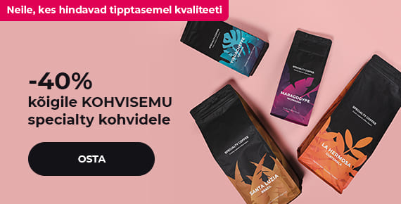 -40% kõigile KOHVISEMU specialty kohvidele