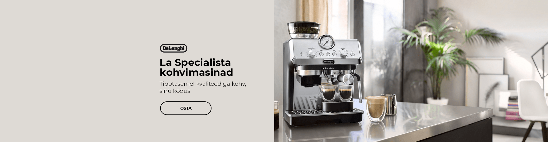 DE'LONGHI La Specialista kohvimasinad – tipptasemel kvaliteediga kohv, sinu kodus