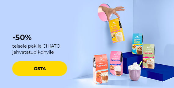 -50% otrajam CHiATO maltās kafijas iepakojumam